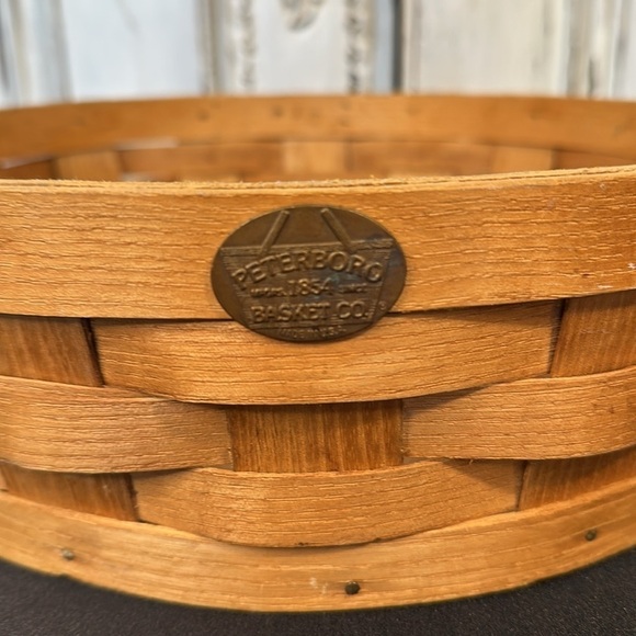 Peterboro Basket Company Since 1854 Made in the USA High Edged Tray - Picture 2 of 6